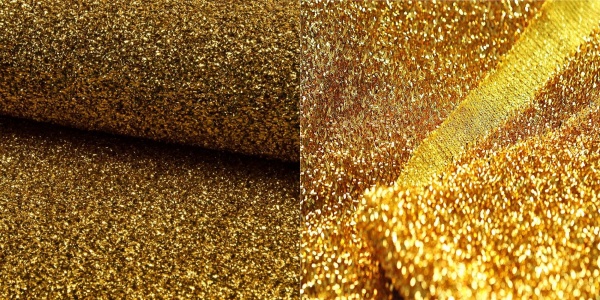 Gold Sparkle Tinsel Fabric