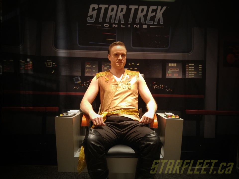 Mirror Kirk (1st prototype) in the STO Captain's Chair. #STLV #STLV18
